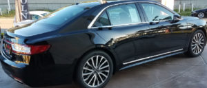 Black car personal limousine